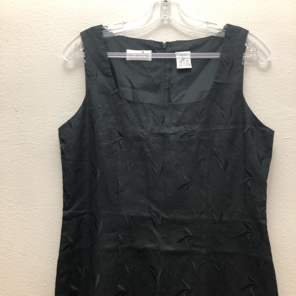 Liz Claiborne Sleeveless Sheath Mini Dress Women's Size 8P Black - Picture 5 of 10